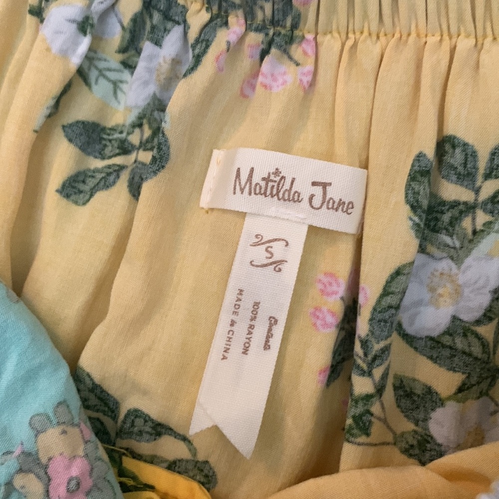 Matilda Jane off the shoulder yellow sundress, women's small - Picture 2 of 3